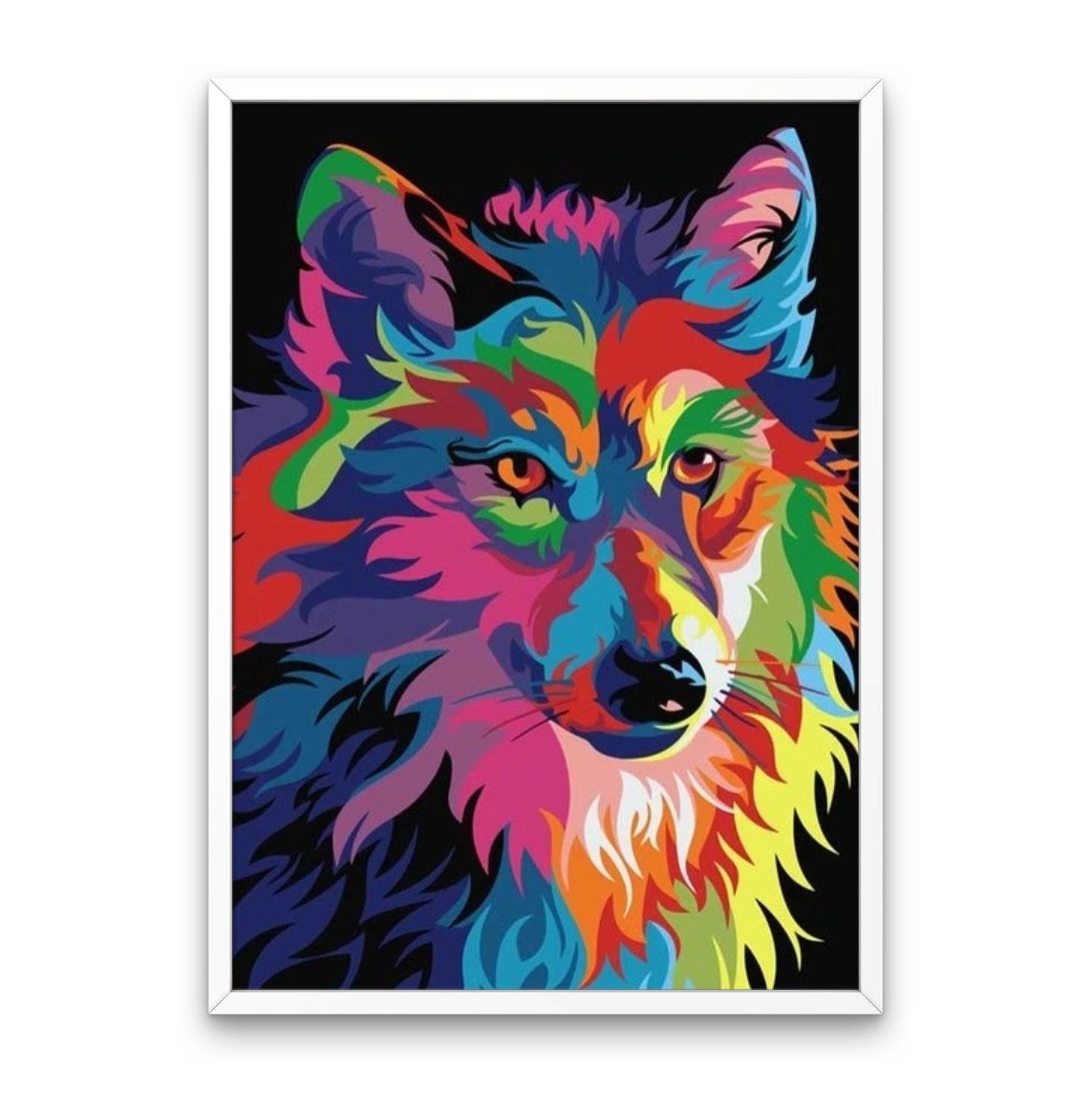 Wolf colorat