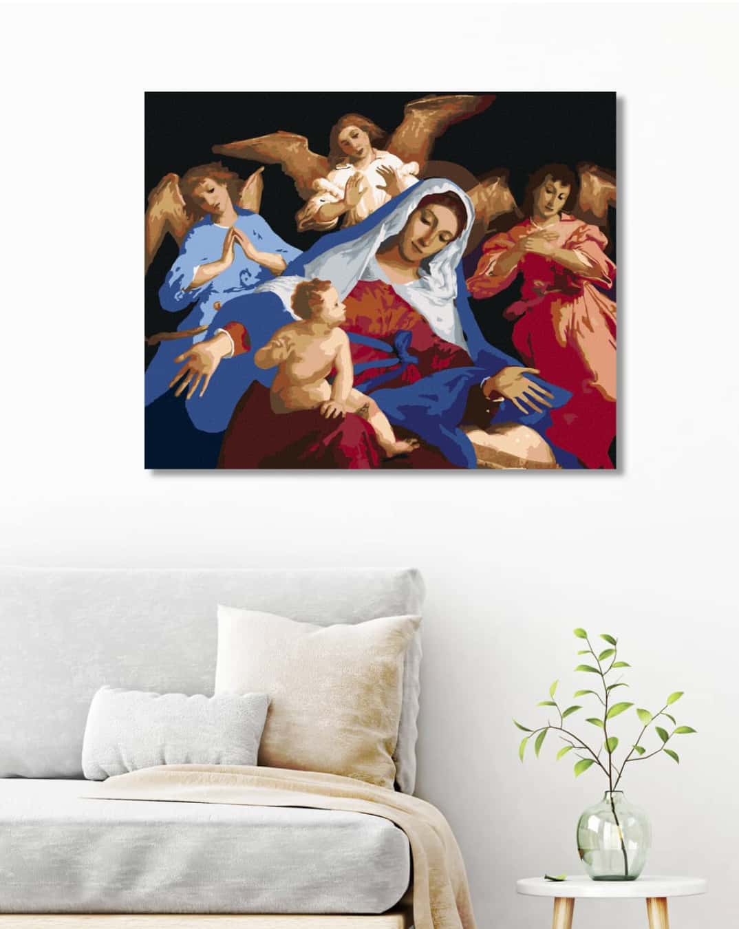 Maria cu Isus și îngerii
