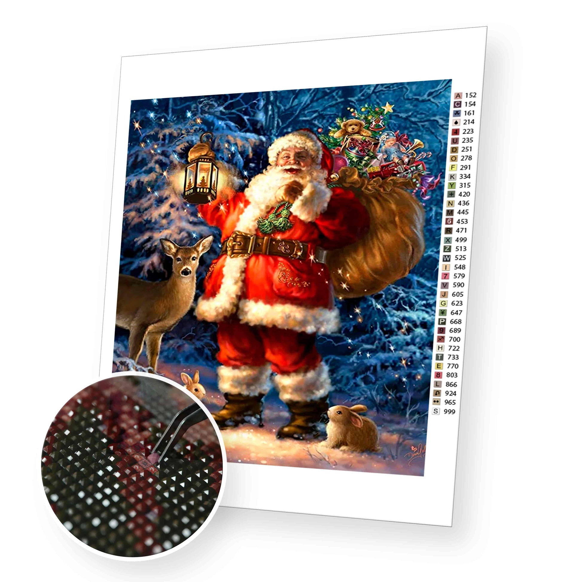 Big Santa Clause premium diamond painting kit for adults