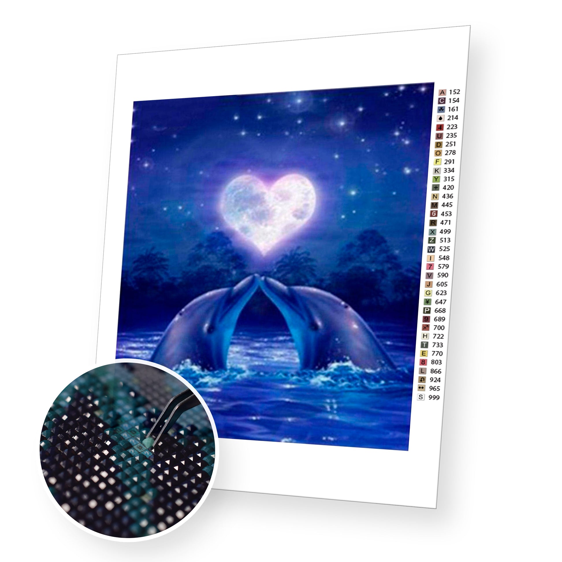 Dolphins - Diamond Painting Kit - [Diamond Painting Kit]