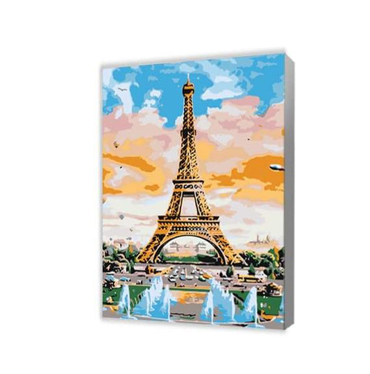 Turnul Eiffel colorat