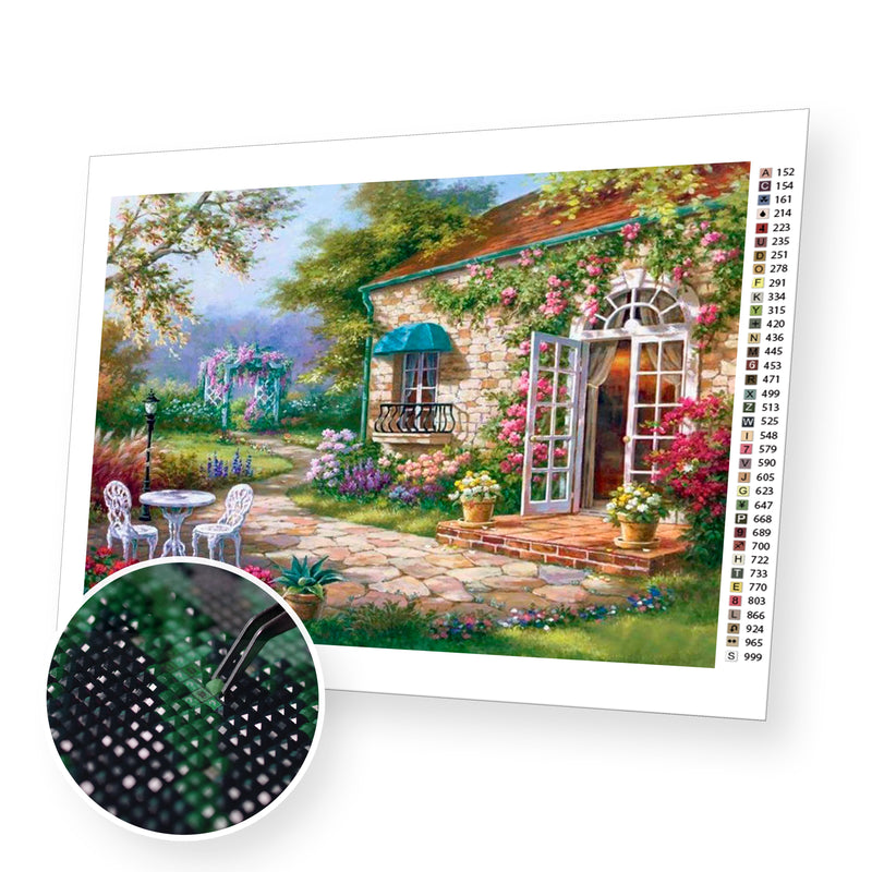 Garden premium diamond painting kit for adults