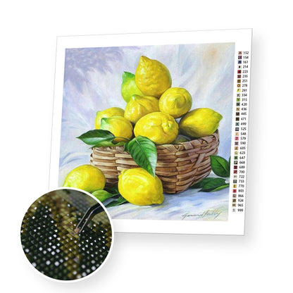 Lemons premium diamond painting kit for adults