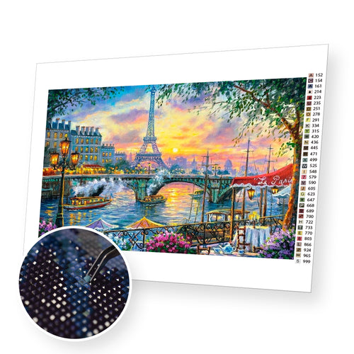 Paris Tower premium diamond painting kit for adults