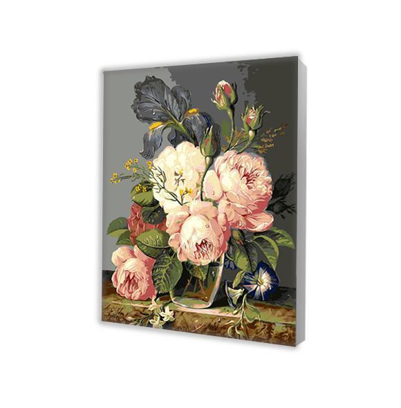 Cream Peonies - Paint by Numbers